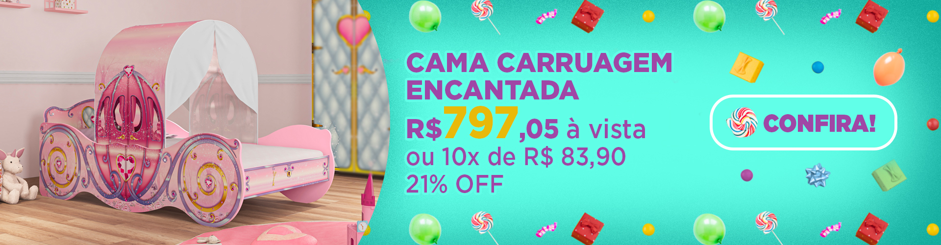 CAMA CARRUAGEM ENCANTADA